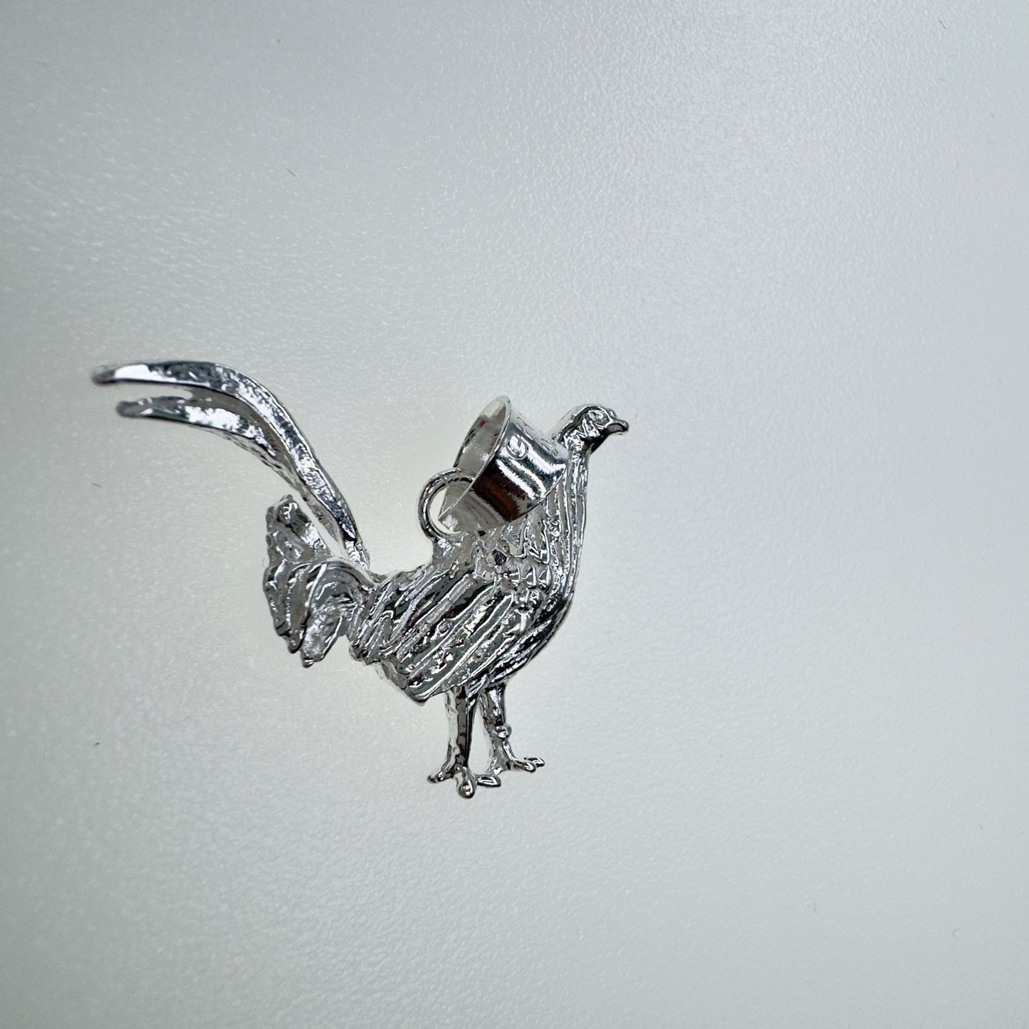 Dije de Gallo en Plata 925, Joyería Artesanal Unisex