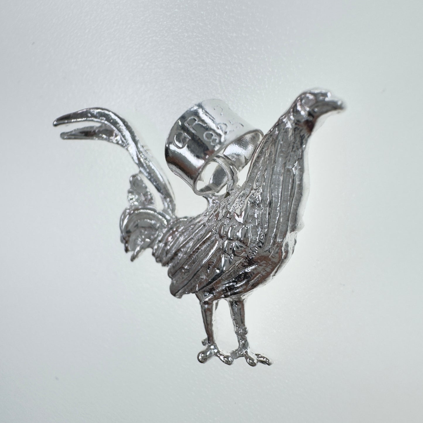Dije de Gallo en Plata 925, Joyería Artesanal Unisex