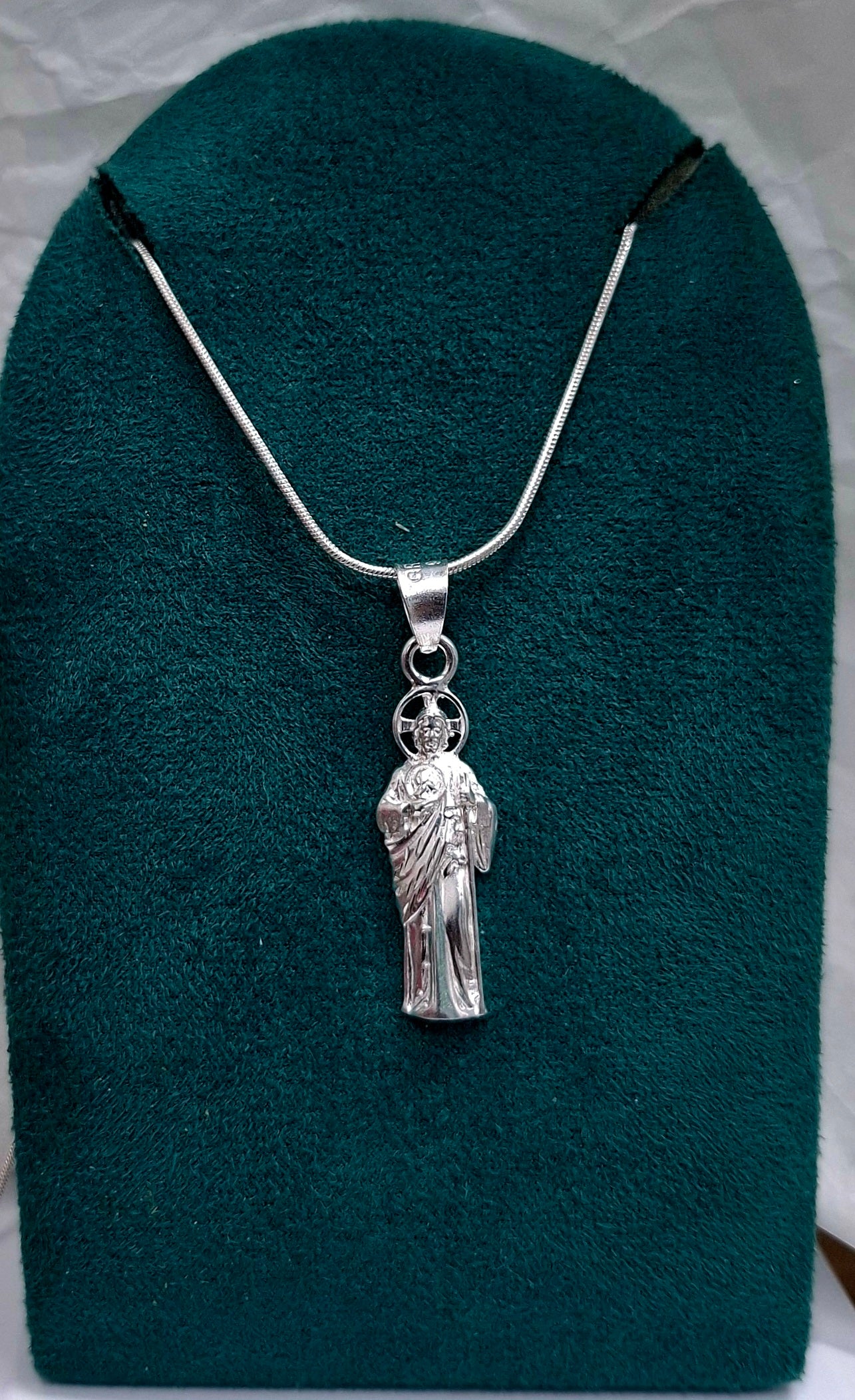 Dije Plata .925 San Judas Tadeo Mod DR120 - Joyería de Plata Religiosa