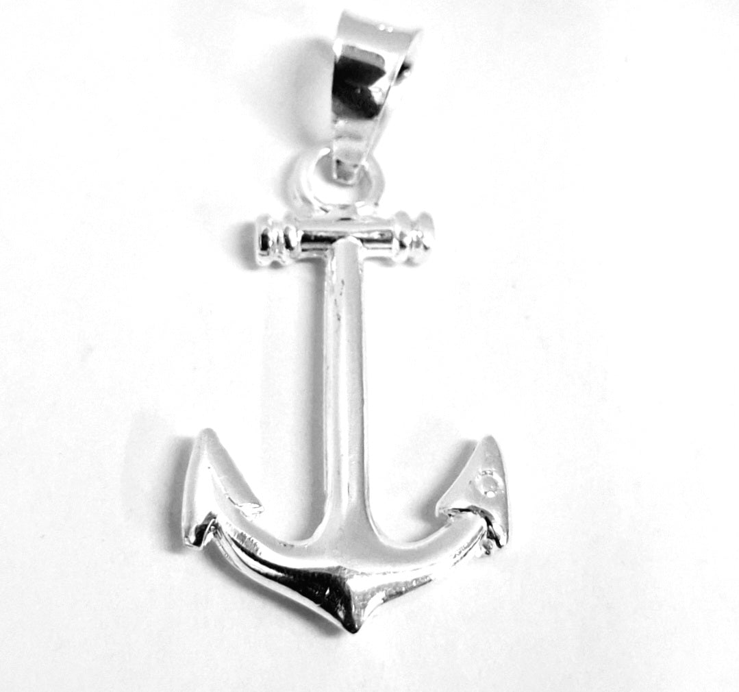 Dije de Plata Ley .925 en forma de Ancla , mod. DV237