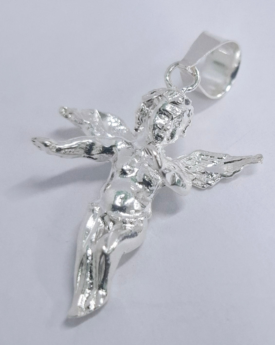 Dije Plata Ley .925 en forma de Querubín , MOD.DR015