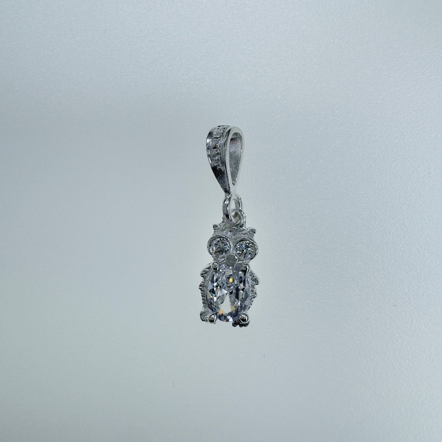 Dije de Búho en Plata 925 con Circonia - Joyería Fina y Elegante para Regalo