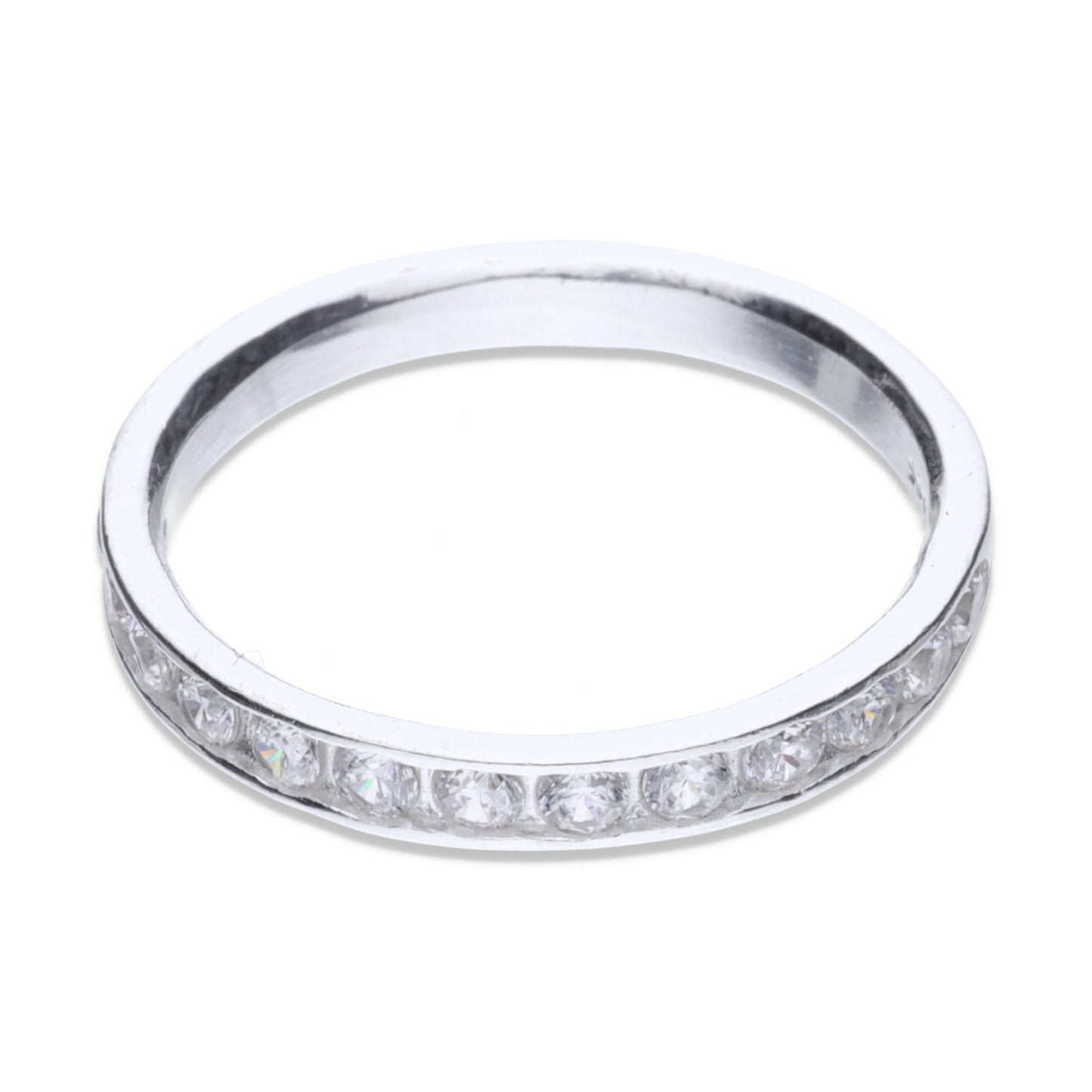 Anillo Plata .925 con Topacio Blanco Churumbela Talla 6, 7, 8, 9 ARAD002 - Joyería Elegante