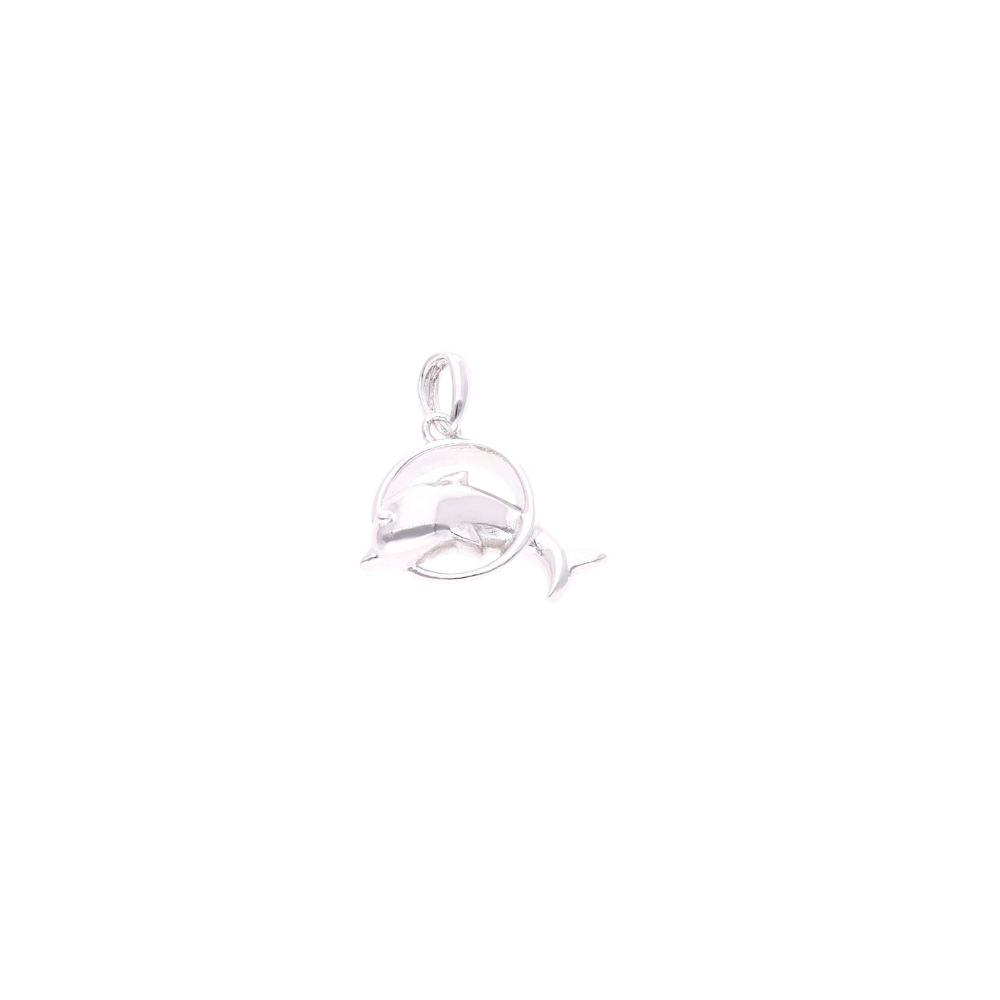 DIJE EN PLATA LEY .925 CON RODIO AAA , DELFIN