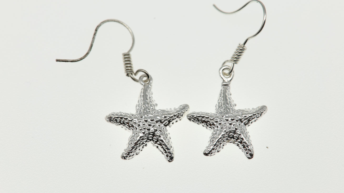 Aretes Plata .925 Estrella - Línea Marina Mayoreo y Menudeo