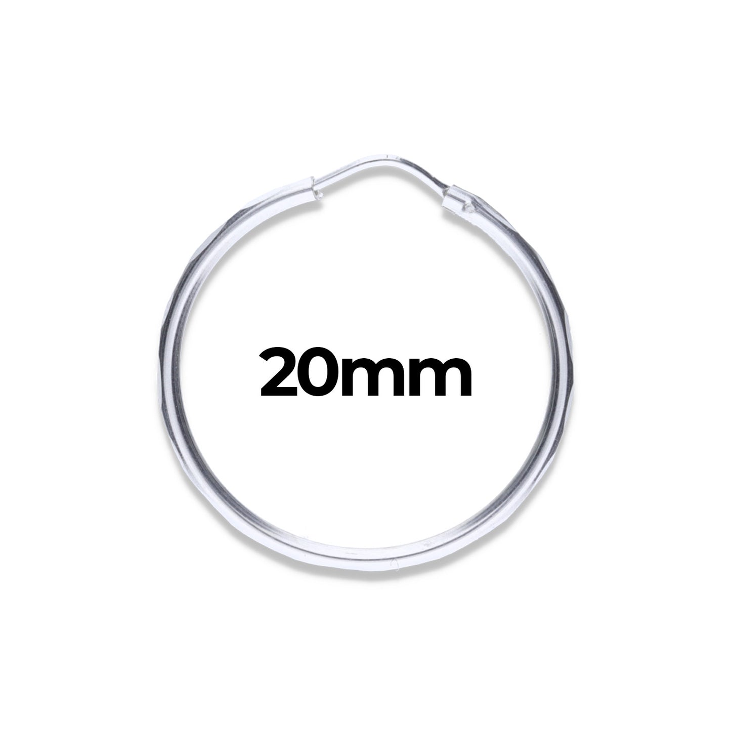 Arracadas Plata .925 20mm Diámetro - Mayoreo y Menudeo