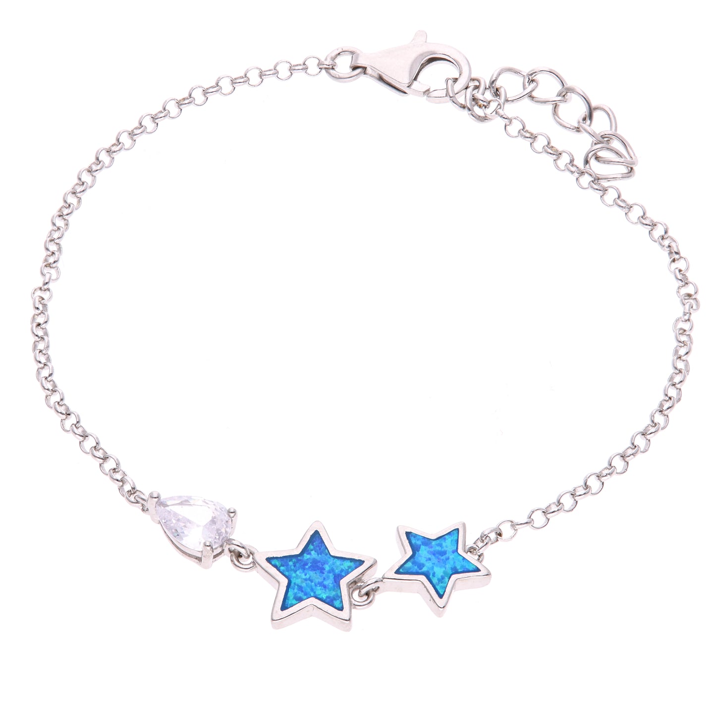 Pulsera Estrellas de Ópalo en Plata.925