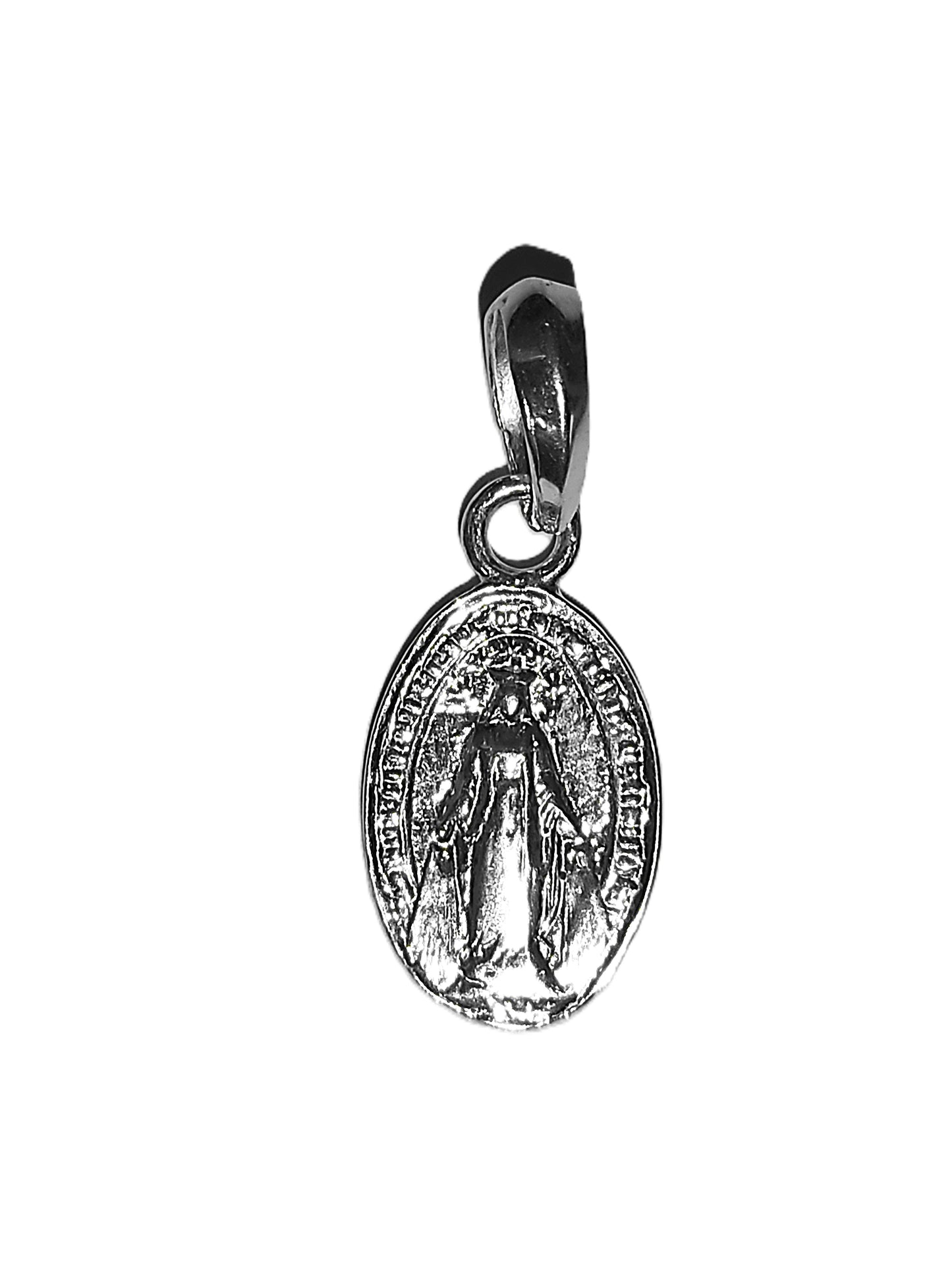 Medalla de Plata .925 - Oval Virgen Milagrosa Pequeña