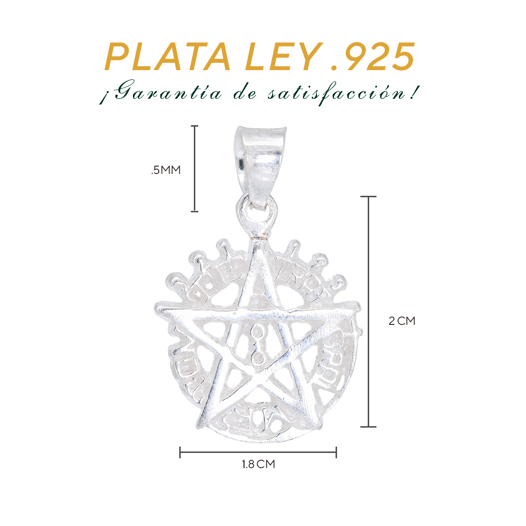 Dije Plata Ley .925 Tetragrámaton Mod.DV088 - Joyería de Plata