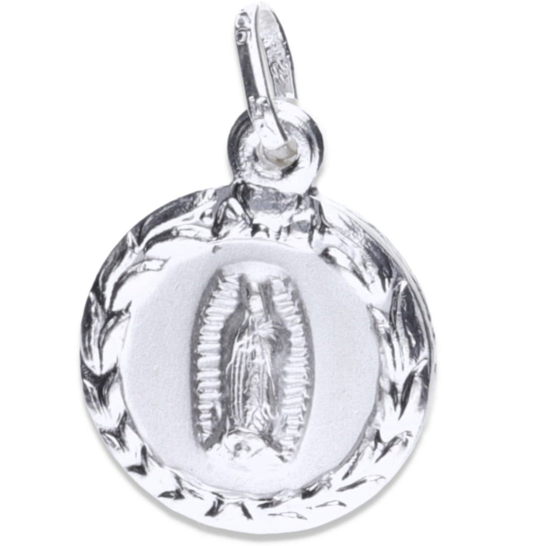 Dije de Plata .925 doble vista Sochapada Virgen de Guadalupe y sagrado corazón de je sus Mod. SYC-19- Joyería Religiosa