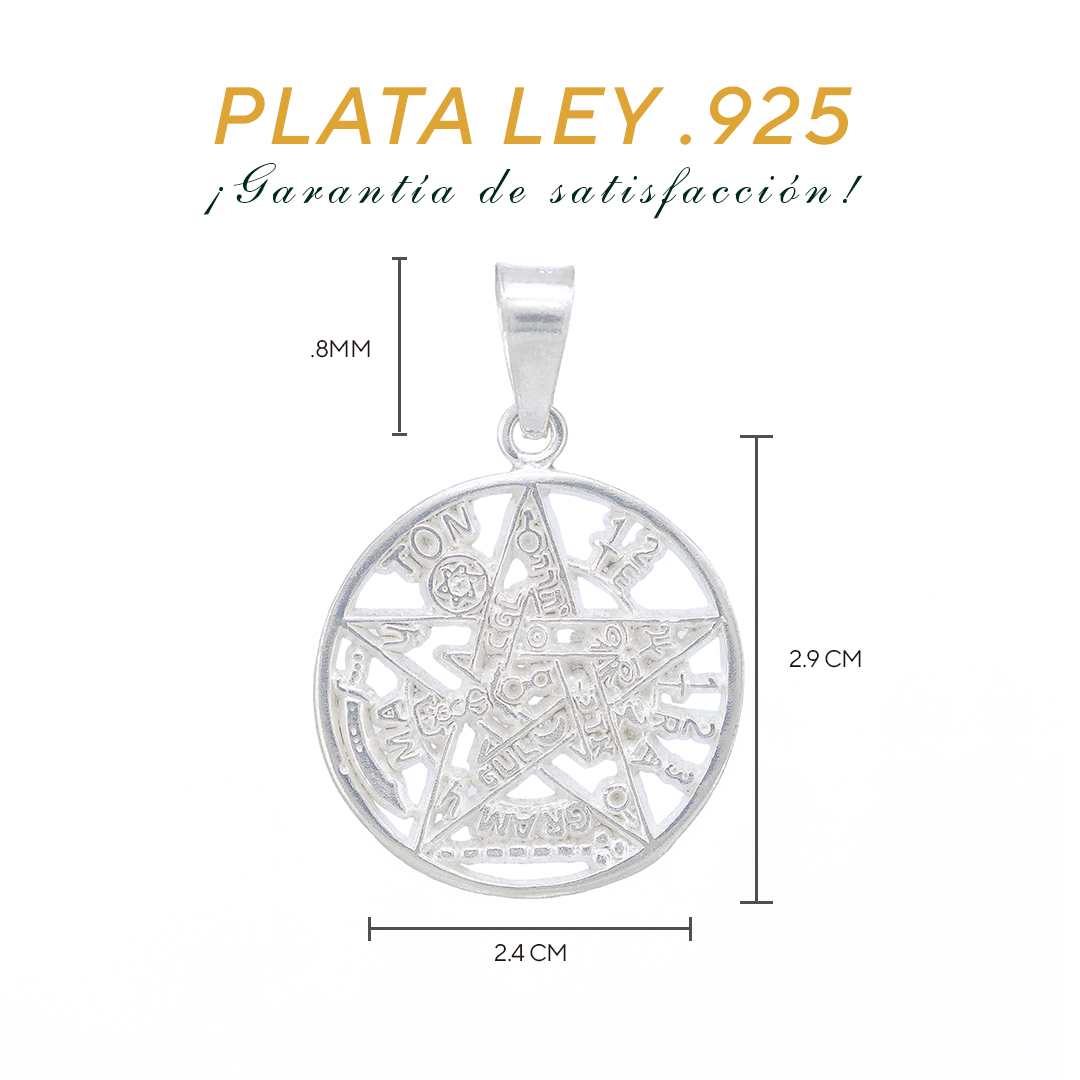 Dije de Plata Ley .925 Tetragrámaton Mod. DV322 - Joyería de Plata