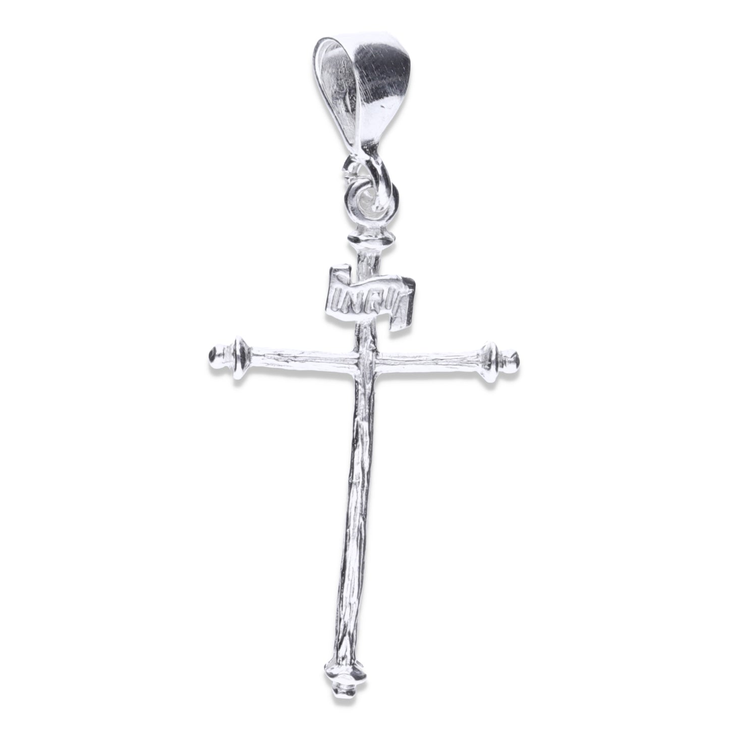 Dije de Plata Ley .925 en forma de Cruz Mod. FBD-211 - Joyería Religiosa