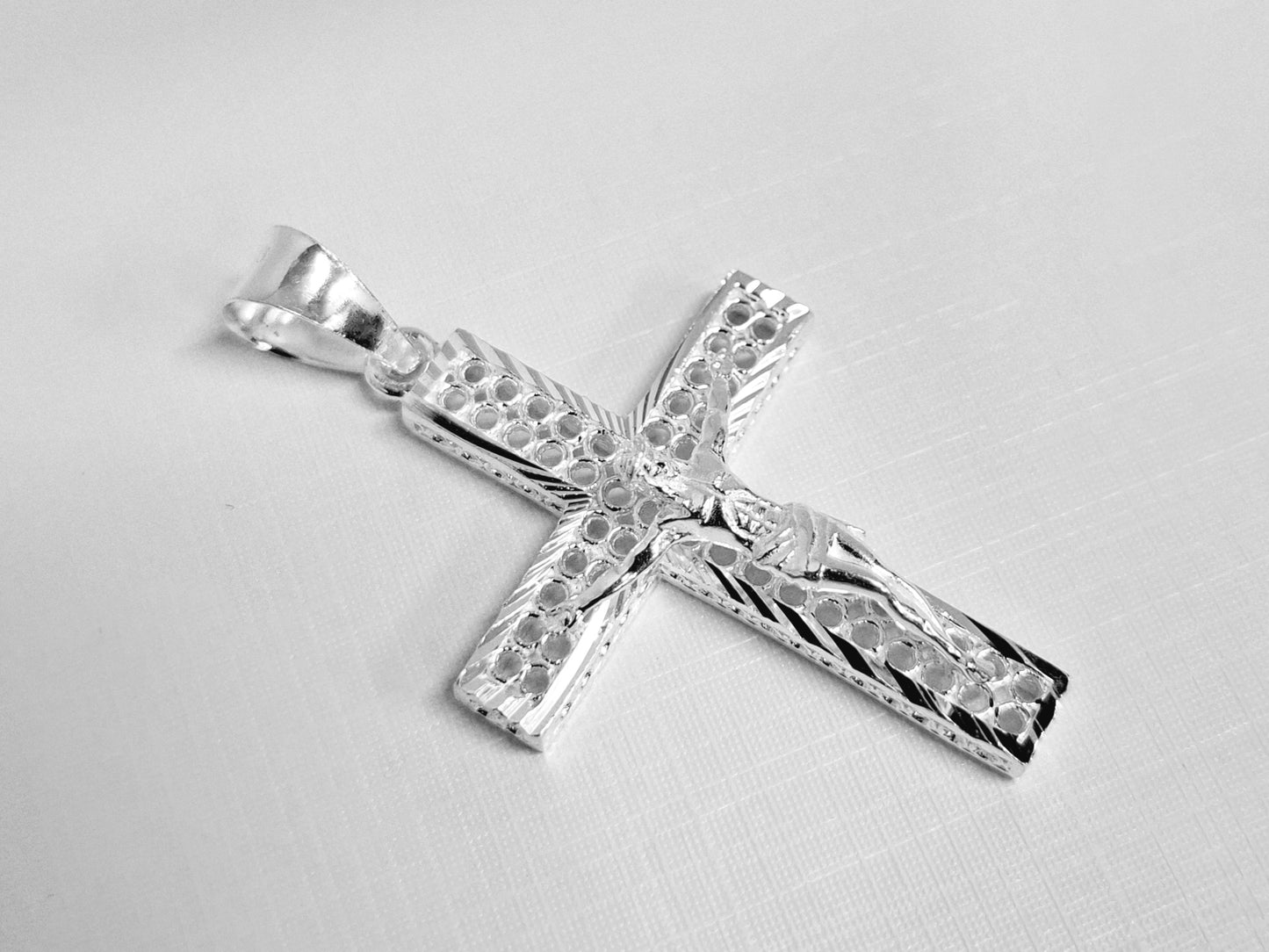 Dije de cruz con Plata .925 Mod. 128 - Joyería Religiosa