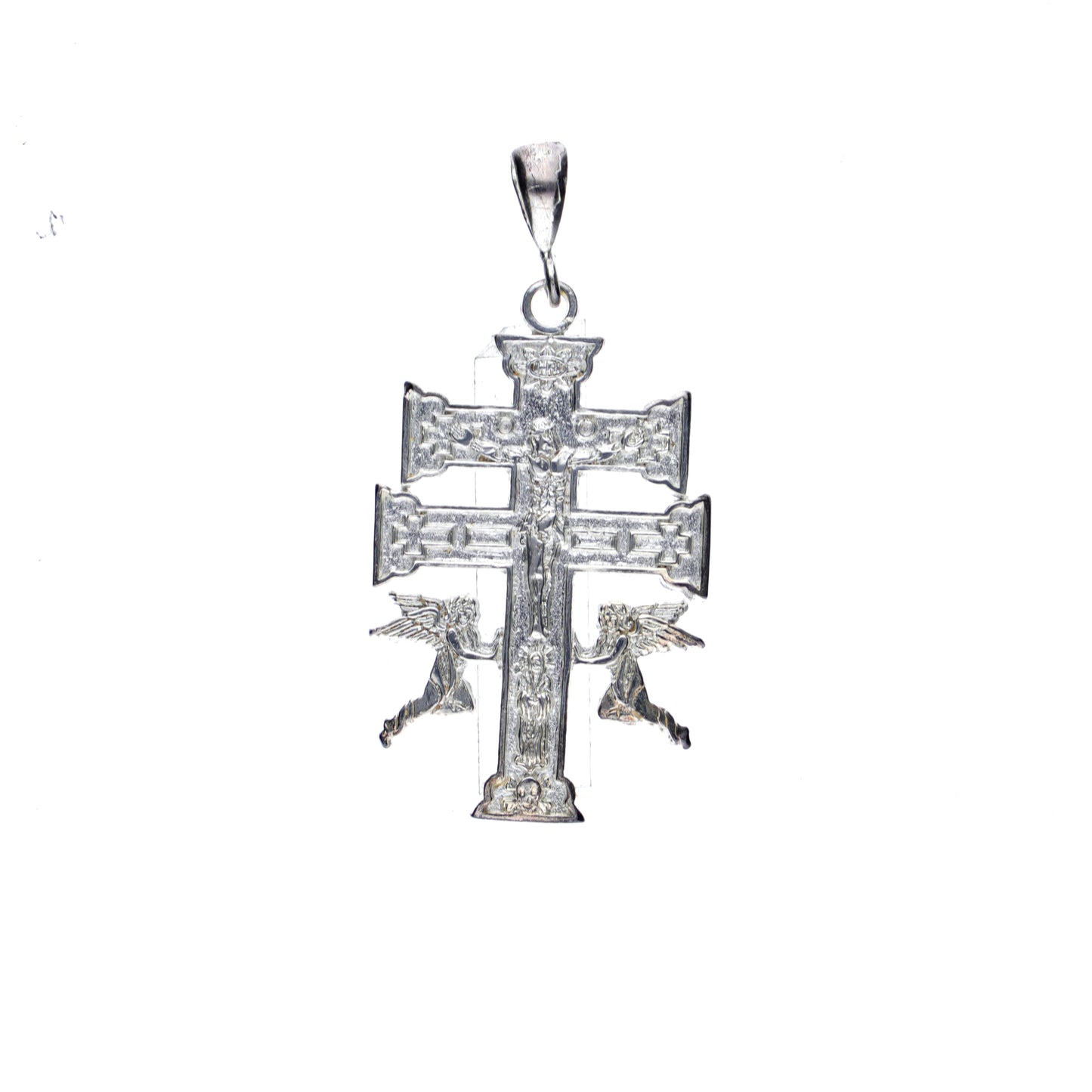 Dije de Plata Ley .925 , Cruz de Caravaca Mod. DR085