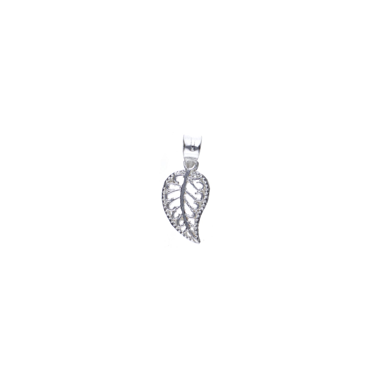 Dije de Plata .925 en forma de Hoja 1.0 Gramo - Mayoreo y Menudeo