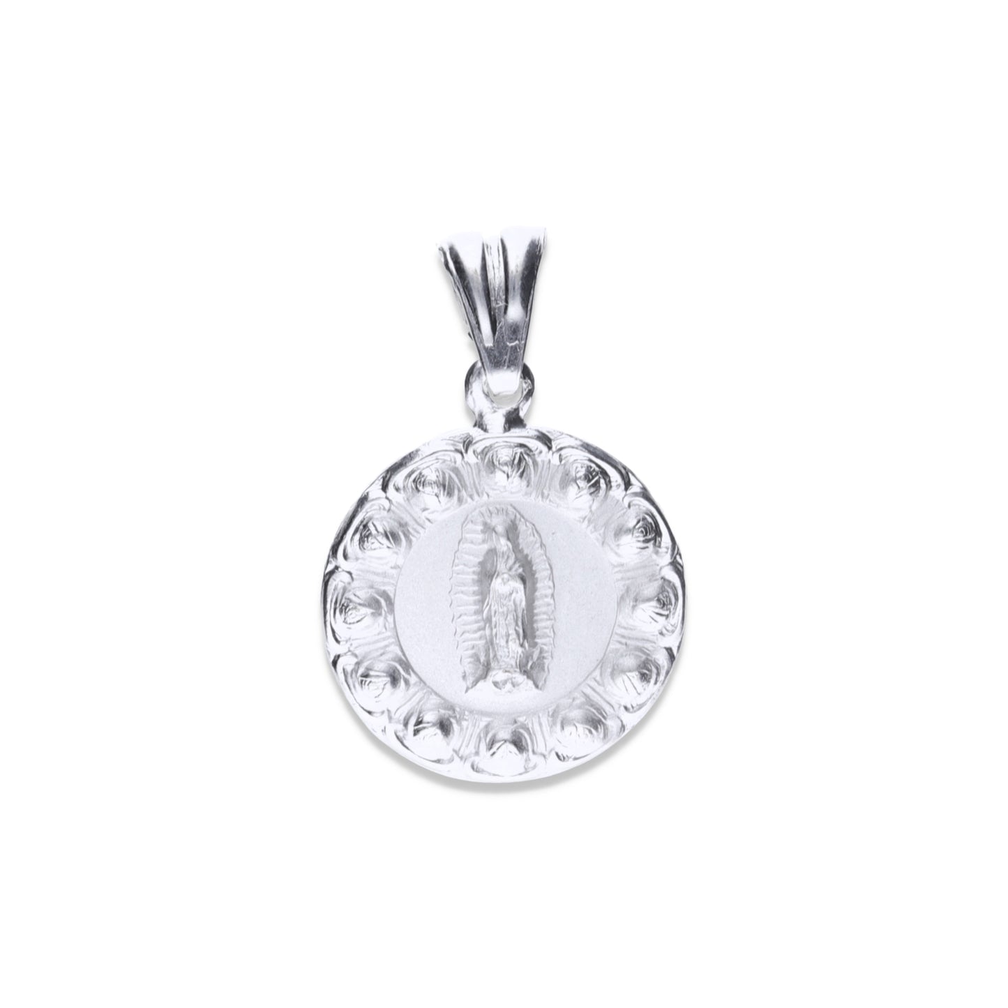 Dije Plata .925 Medalla Virgen de Guadalupe 3.7 Gramos - Joyería Religiosa
