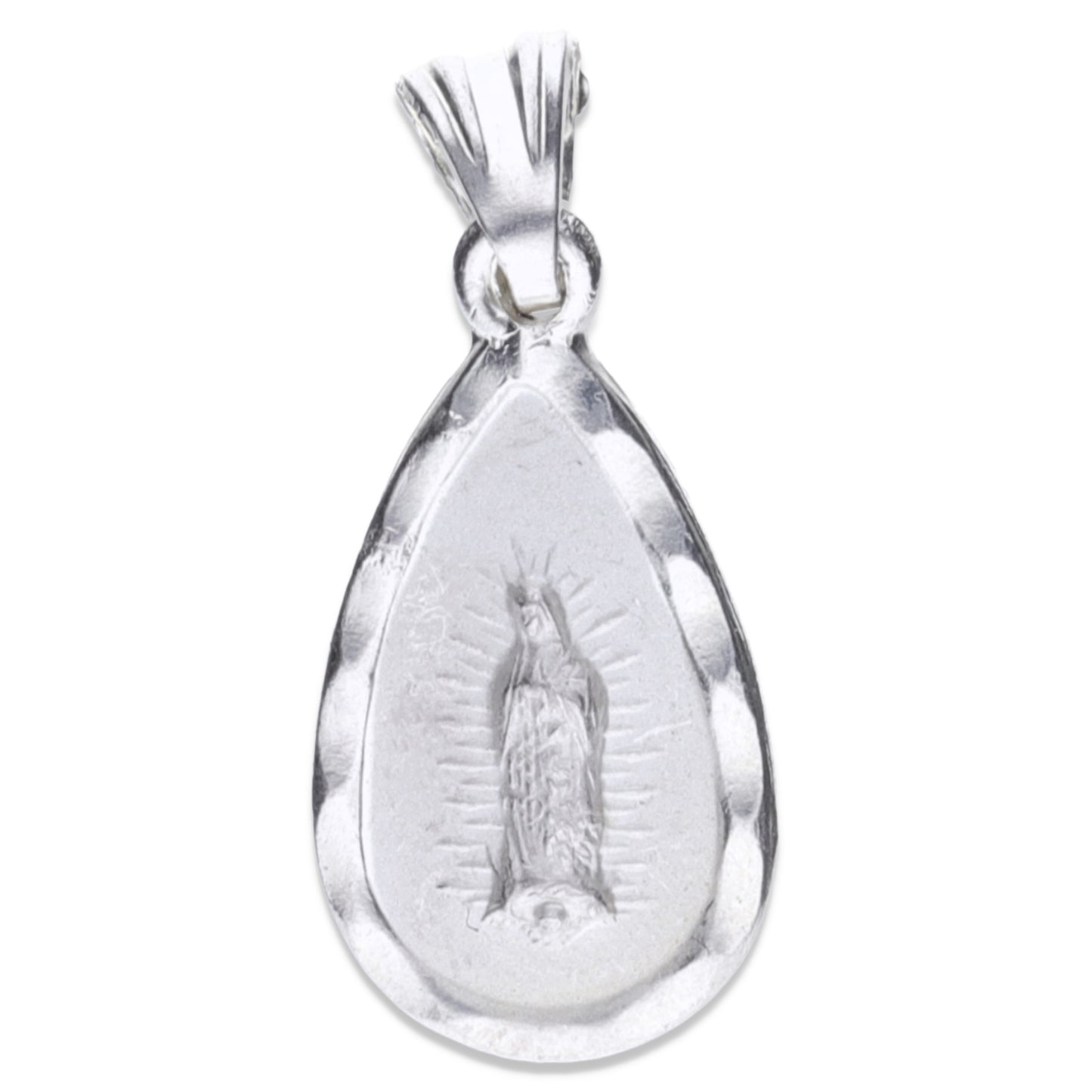Dije Plata .925 Sochapada Virgen de Guadalupe 1.7 Gramos Modelo 4 - Joyería Religiosa