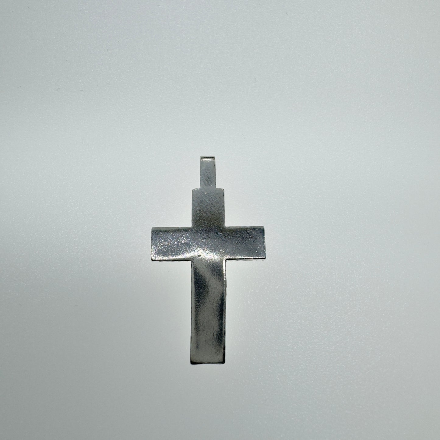 Cruz Lisa Plata 925 Diseño Elegante para Hombre Mujer