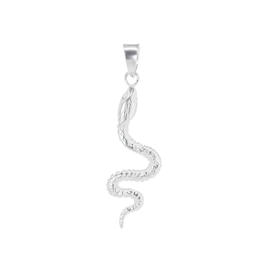 Dije de Plata ley .925 en forma de Serpiente (DA078) - Joyería de Plata