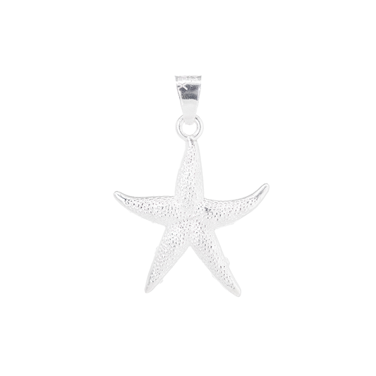Dije de  Plata ley .925 en Forma  de Estrella de Mar (DM001)  - Joyería Marina