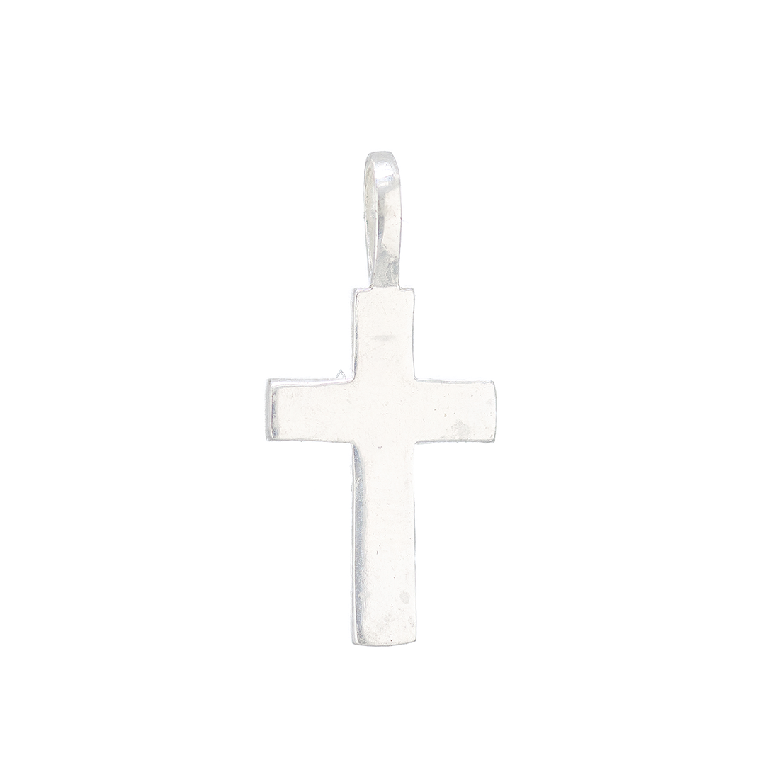 Set de Dije y Cadena en Plata Ley. 925 de Cruz Cristiana con Cadena