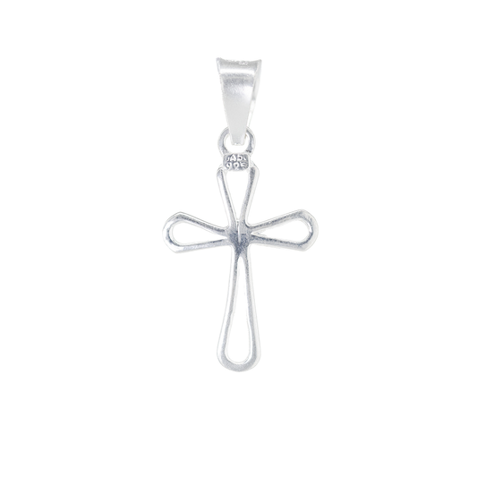 Dije de Cruz en Plata ley .925 Mod. DR079