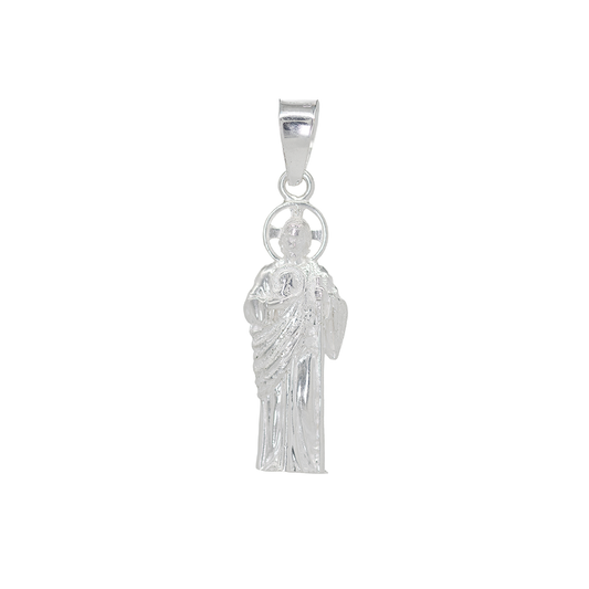 Dije de Plata .925 San Judas Tadeo , Mod. DR121 - Joyería de Plata Religiosa