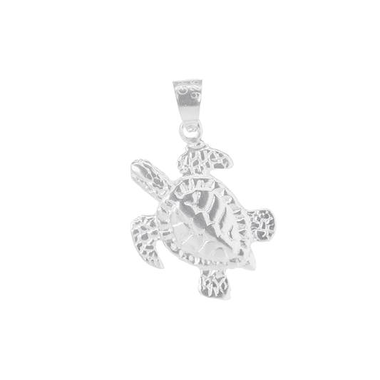 Dije de Plata  ley .925 en Diseño de  Tortuga (RJ001) - Joyería Marina