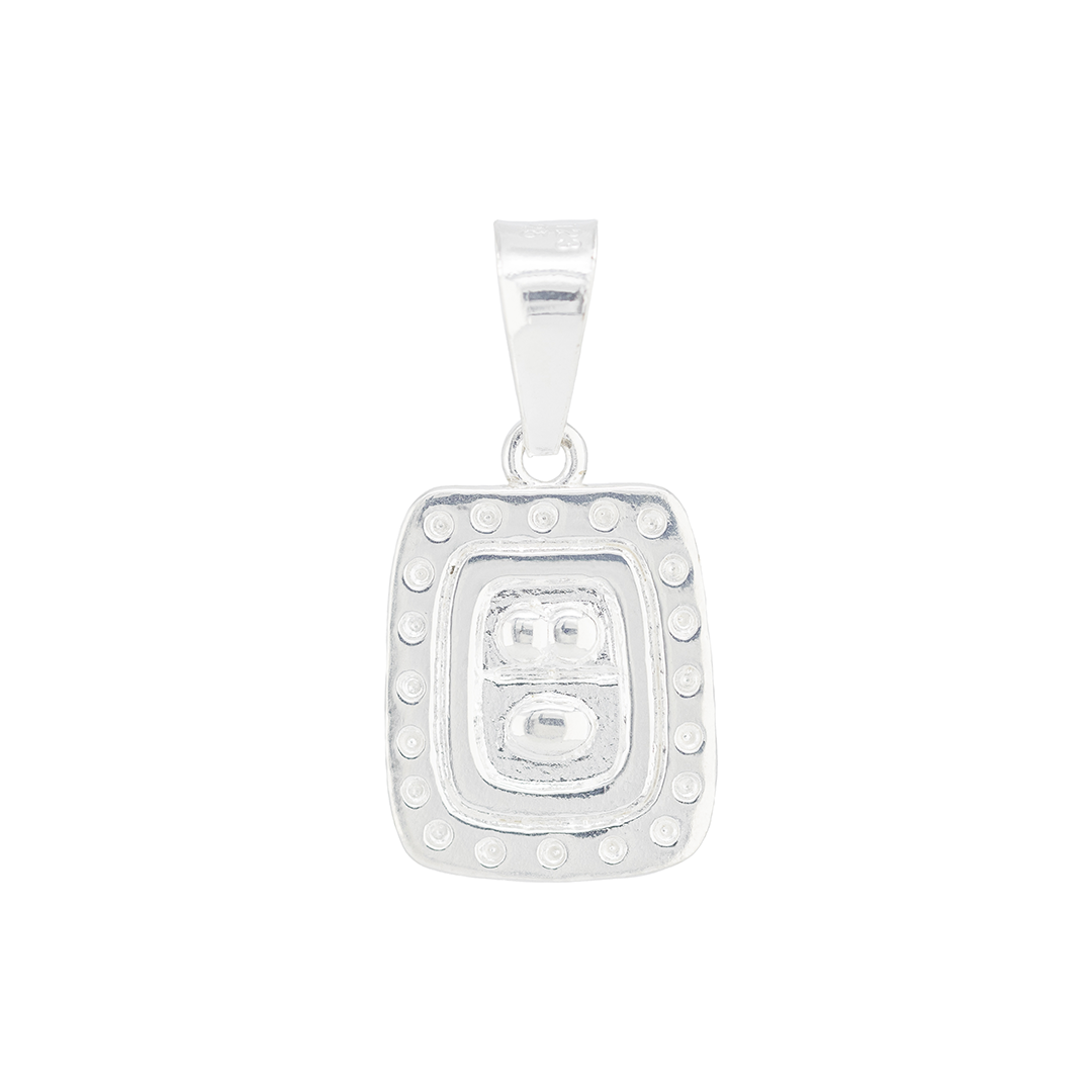 Set de Dije y Cadena en Plata Ley .925- Zodíaco Maya MOL (29 Dic - 17 Ene)COM.DM092