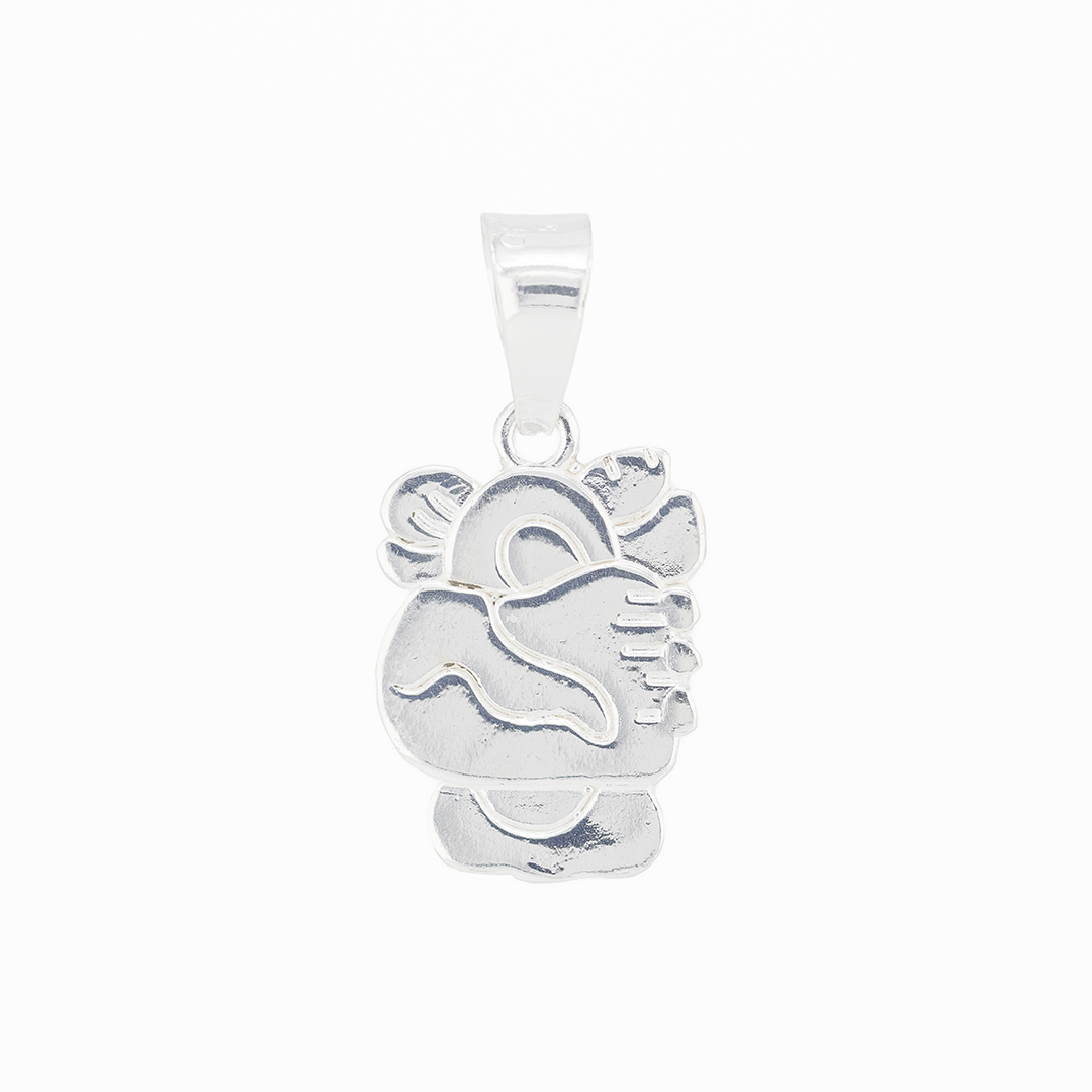 Set de Dije y Cadena en Plata Ley.925 - Zodíaco Maya MUAN (17 May - 5 Jun) COM. DM090