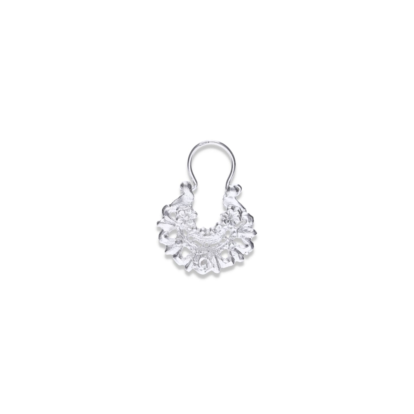 Aretes Plata .925 de Aro Diseño Floreado 5.4 Gramos - Joyería Elegante