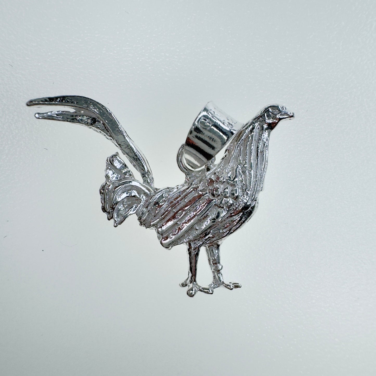 Dije de Gallo en Plata 925, Joyería Artesanal Unisex
