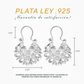 Aretes Plata .925 de Aro Diseño Floreado 5.6 Gramos - Joyería Elegante