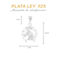 Dije de Plata ley .925 en forma  Herradura(DA034)  - Joyería de Plata