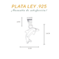 Dije de  Plata Ley .925  en Forma de  Delfín (DA077)- Joyería Marina
