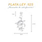 Dije  de Plata ley .925 en Forma de Tortuga(DM003) - Joyería Marina