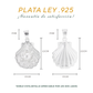 Dije de Plata Ley .925 en Forma de Concha de Mar (DM007) - Joyería Marina