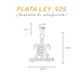 Dije de Plata ley .925 en Forma  de Tortuga( Cozumel)(DM018) - Joyería Marina