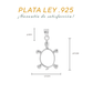 Set de Dije y Cadena de Plata - Tortuga Calada con Óvalo con Cadena Fígaro .925