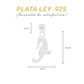 Dije de Plata Ley .925 en Forma de Caballito de Mar (DM037)- Joyería Marina