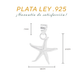 Dije de Plata ley .925 en Forma Estrella de Mar(DM042) - Joyería Marina