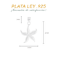 Dije de Plata ley  .925  en  Forma de Estrella de Mar ( DM065)Joyería Marina