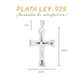 Dije de Cruz con cristo en Plata  Ley .925  Mod. DR003
