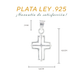 Dije  de Cruz en Plata Ley .925  Mod. DR047 - Joyería de Plata