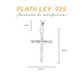 Dije  de cruz con Cristo en  Plata  Ley .925  Mod. DR048- Joyería de Fe