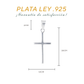 Dije de cruz en  Plata ley .925  mod. DR080 - Joyería de Plata