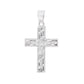 Dije Crucifijo con Cristo en Relieve y Fondo Calado — Plata .925 | DR113_26