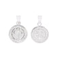 Dije Medalla San Benito Chica Biface — Plata .925 | DR191