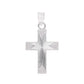 Dije Cruz con Rayos Solares y Borde Texturizado — Plata .925 | DRP158NC