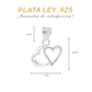 Dije Plata .925  dije de  doble corazon- Joyería de Plata